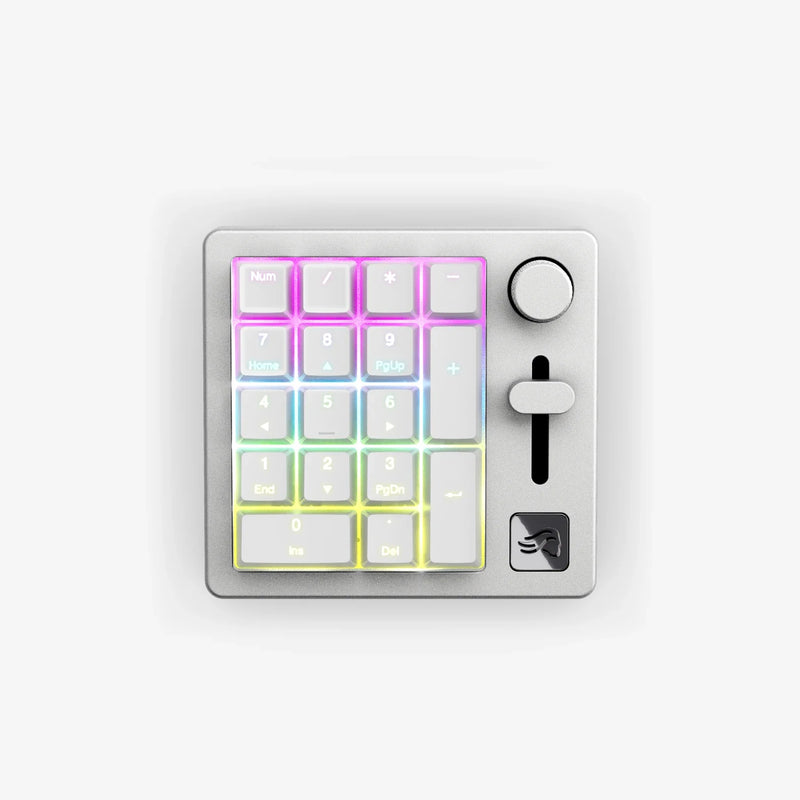 GMMK Numpad in White Ice top view