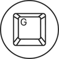 G keycap icon