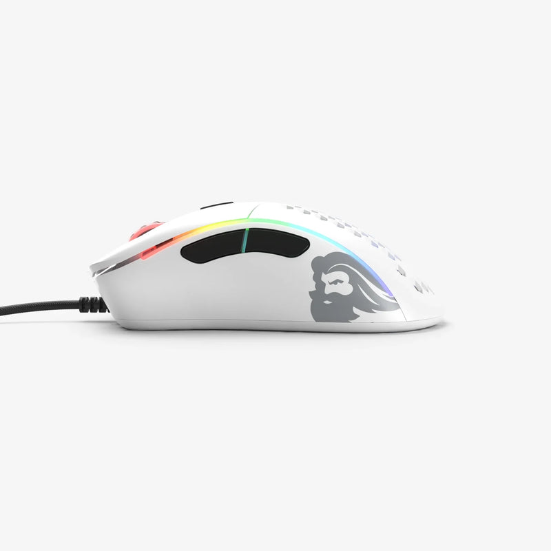 Model D Minus Wired in Matte White side view
