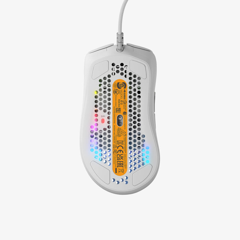Model D 2 Wired in White bottom view
