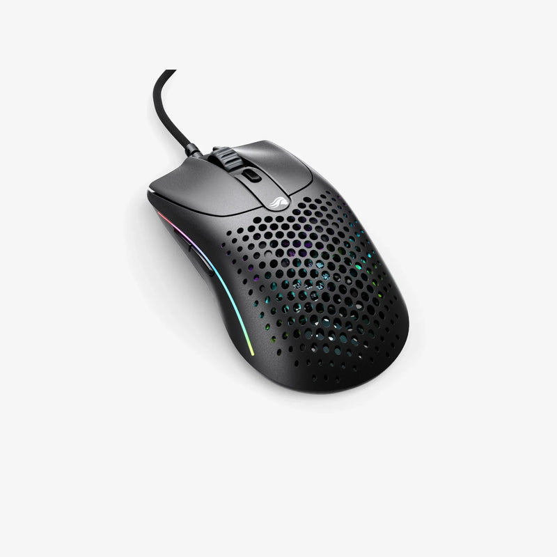 Model O 2 Wired in Black back angle view