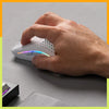 Glorious Model O 2 Wireless Gaming Mouse Dual Mode 2.4GHz & Bluetooth Wireless 68g Superlight with 26k BAMF 2.0 Sensor 50 Hand gripping Model O 2 Wireless in White, highlighting the two separate side buttons now featured in this upgraded model.