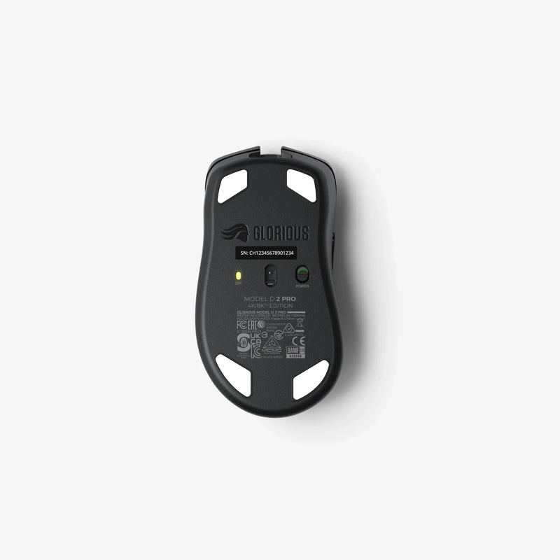 Model D 2 PRO Wireless Mouse 4K/8KHz Edition in Black bottom view