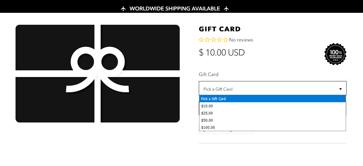 You can now buy gift cards from our website Glorious Gaming
