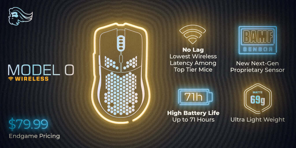 Model0 Front Mouse Model O Wireless - Best Wireless Mouse In Its Class At An Endgame Pric