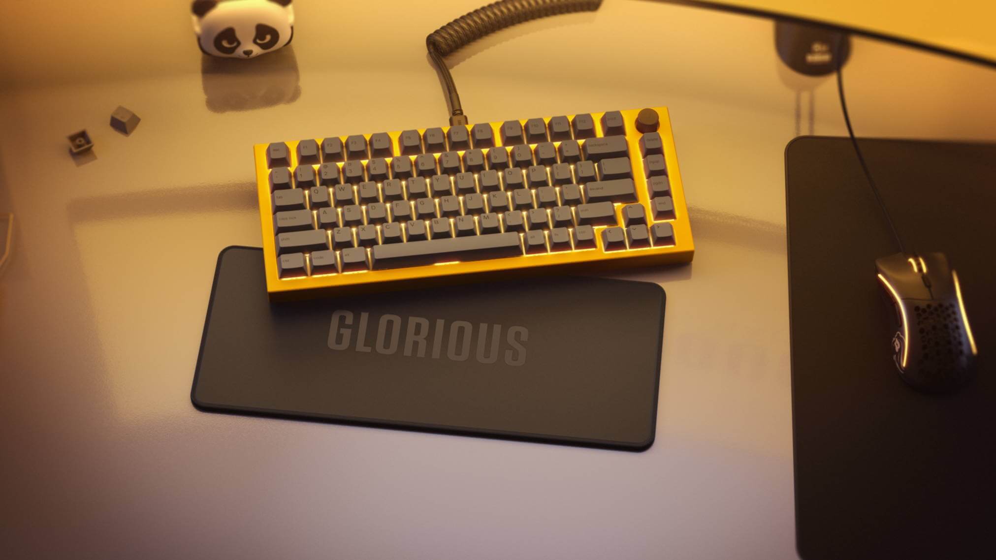 INTRODUCING THE SOUND DAMPENING KEYBOARD MAT Glorious Gaming