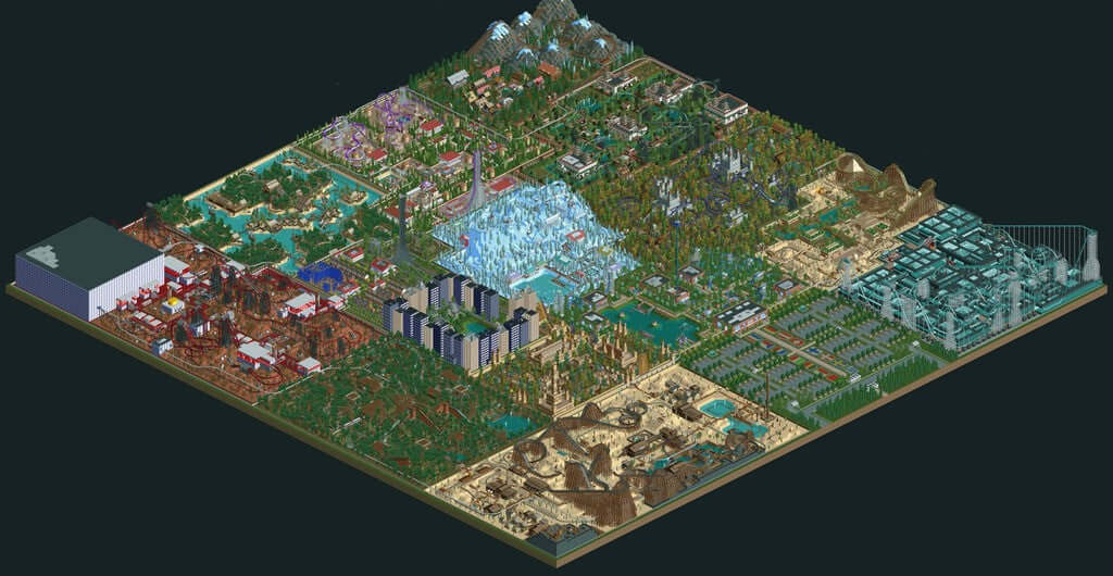 Player finishes theme park in Rollercoaster Tycoon 2 after a decade -  Glorious Gaming