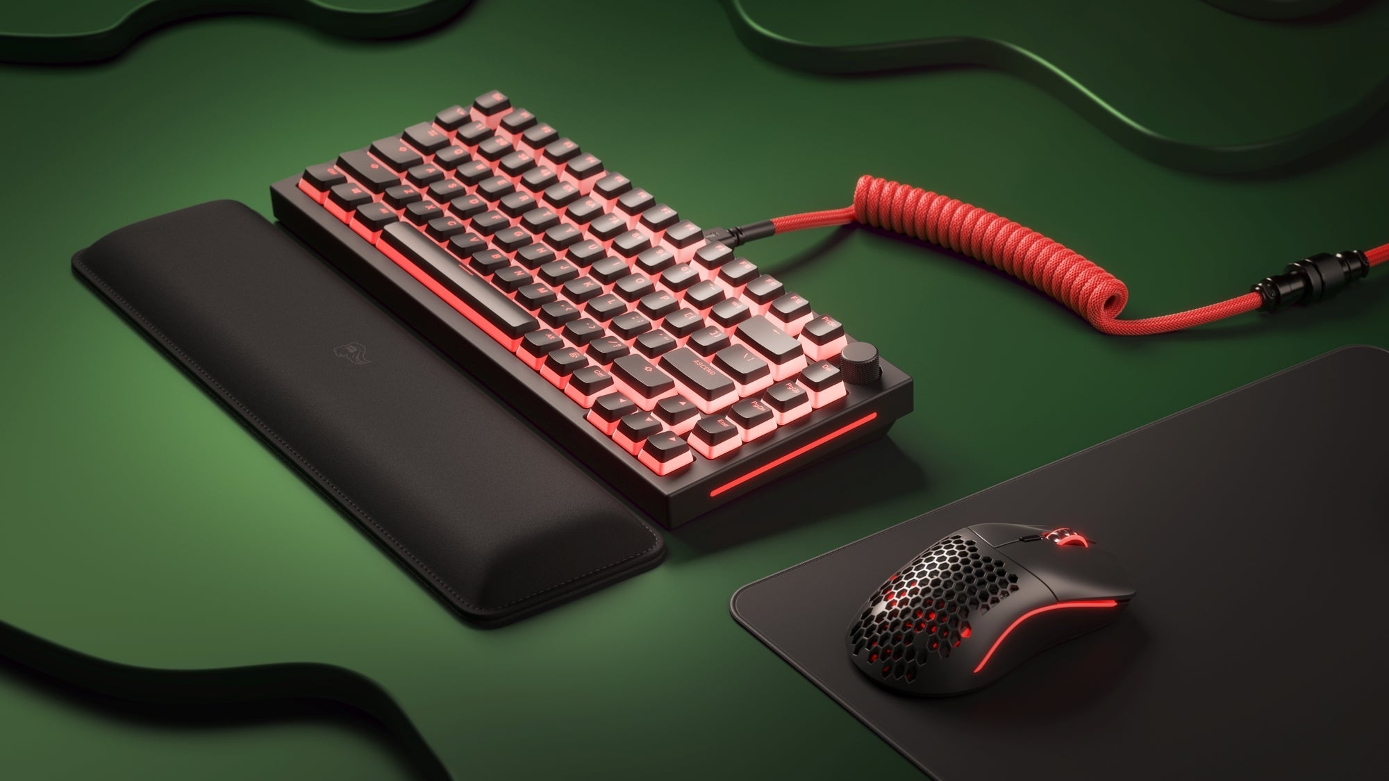 Mouse and Keyboard Combo Deal Gaming Deskmat Included Glorious Gaming