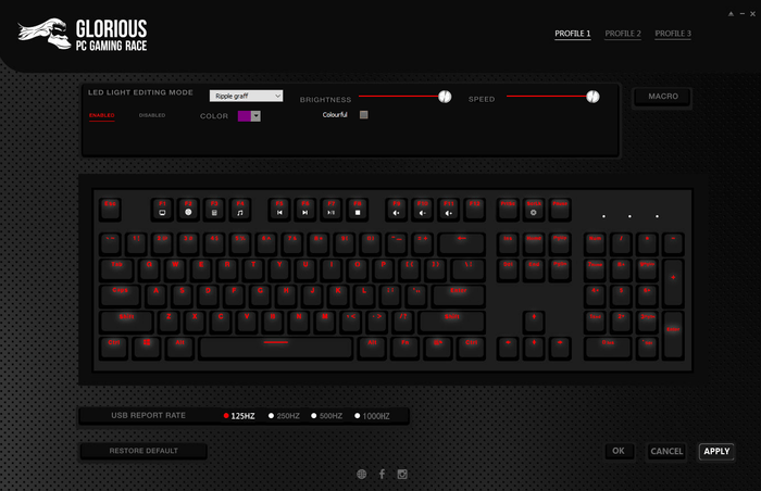 Don't forget to download the GMMK software for your keyboard