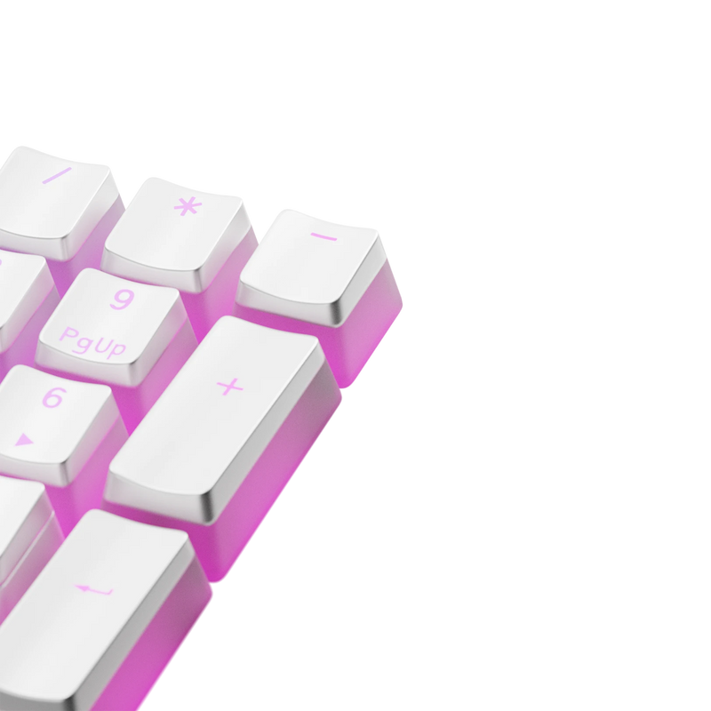 Keycaps Aura V3 White US