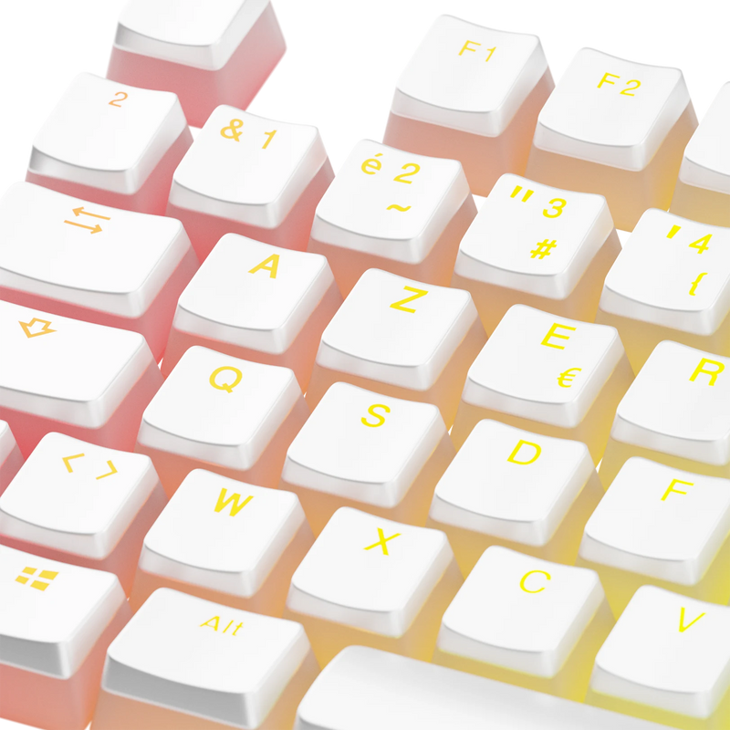 Keycaps Aura V3 White FR