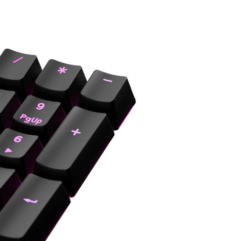 Keycaps Backlit Black US