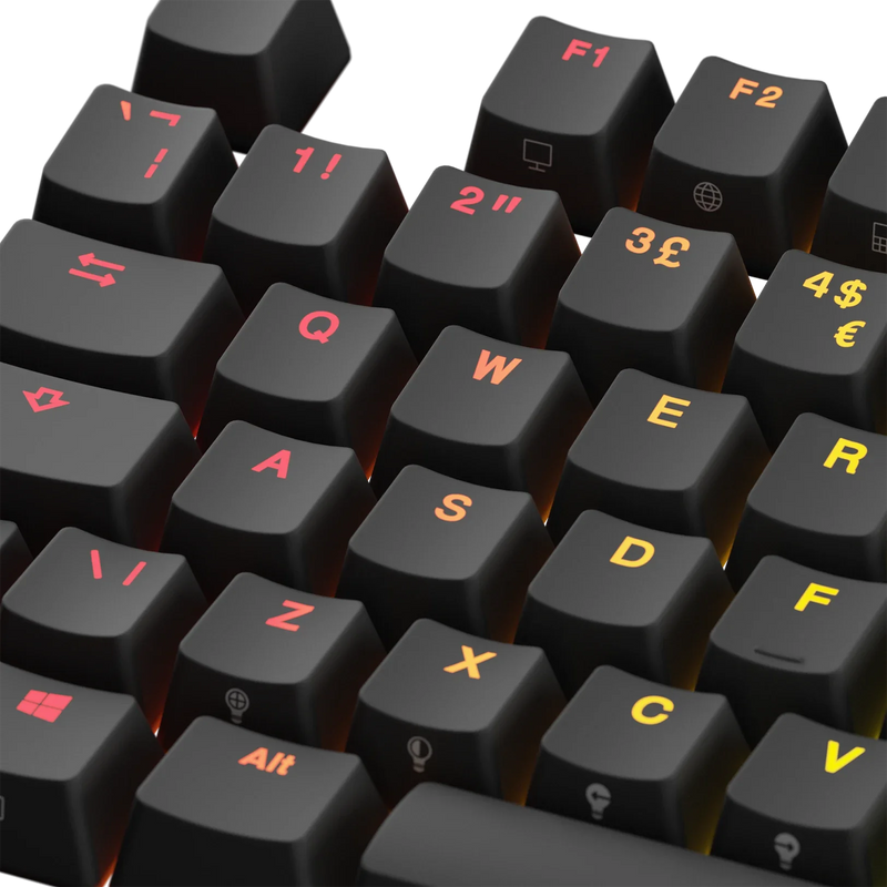 Keycaps Backlit Black UK