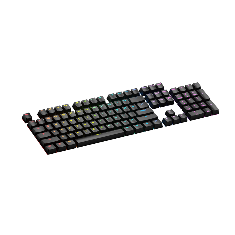 Keycaps Backlit Black US
