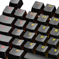 Keycaps Backlit Black US