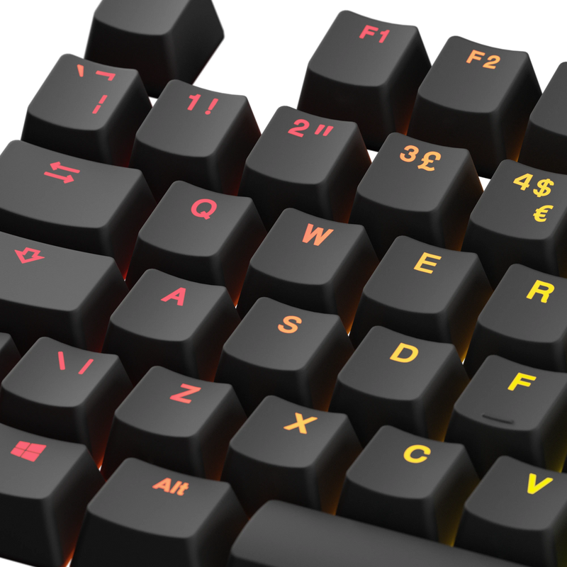 Keycaps Backlit Black UK
