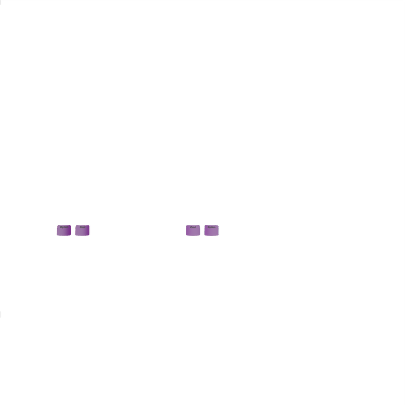 Keycaps Basics Epic Purple US