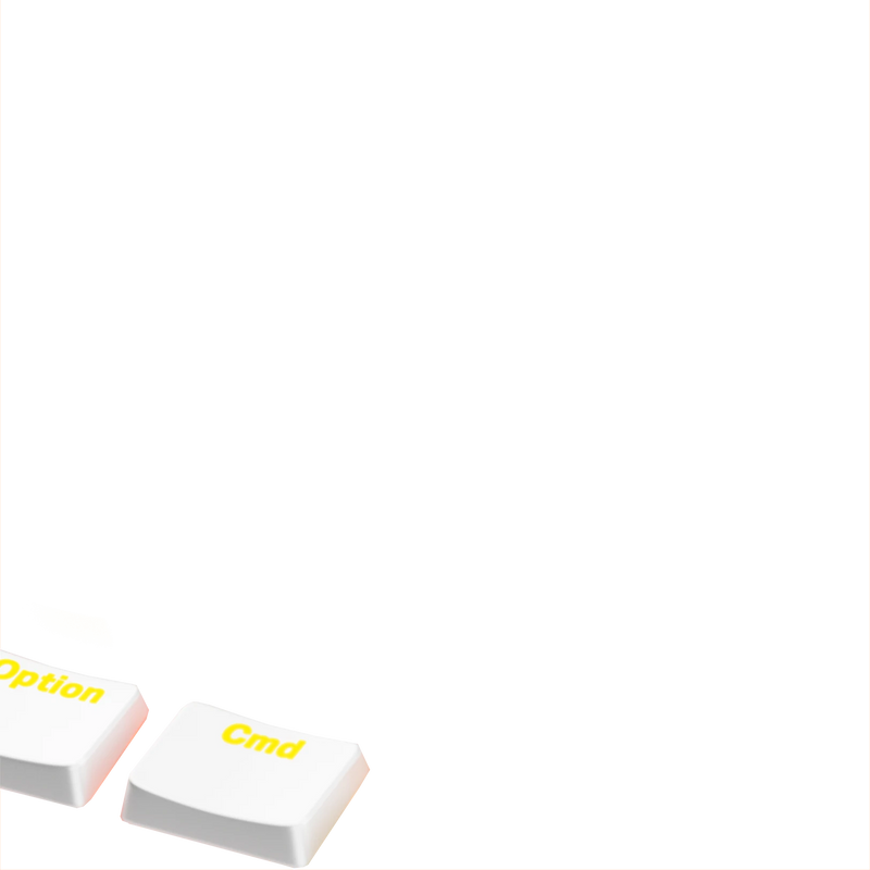 Keycaps Aura V3 White ND