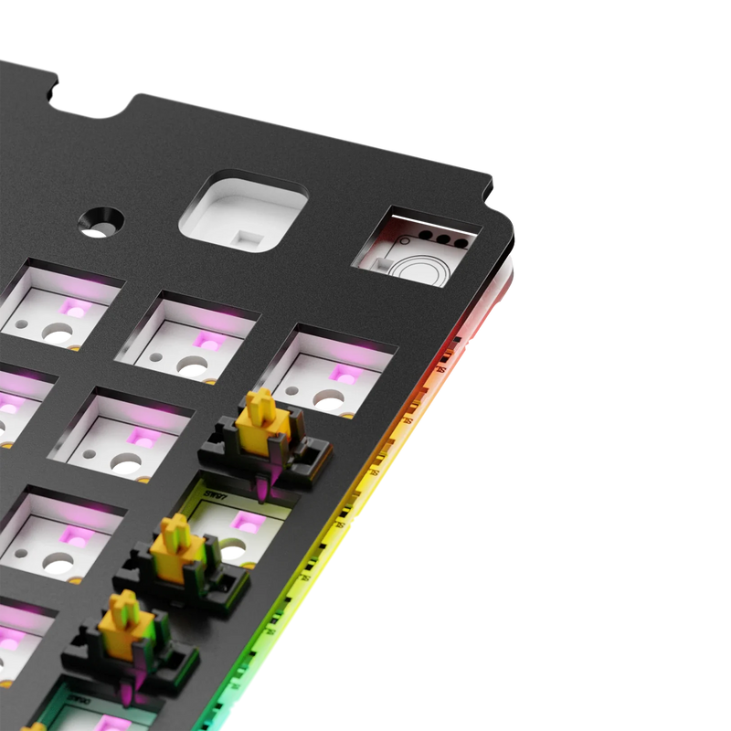 GMMK 3 Switch Plate 100% Aluminum Black ISO