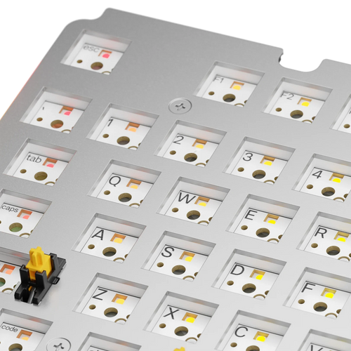 GMMK 3 Switch Plate 100% Aluminum Silver ANSI