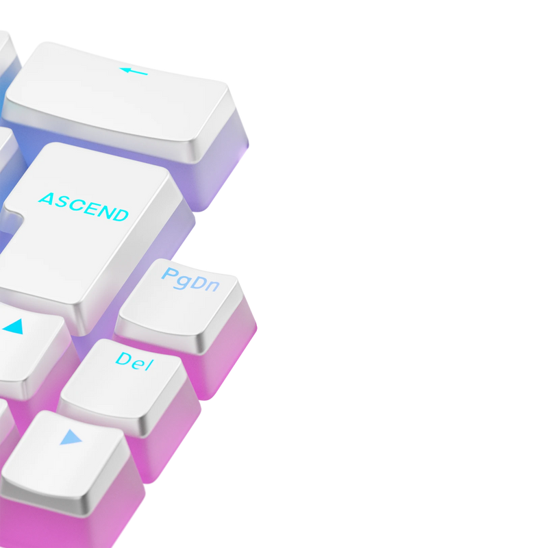 Keycaps Aura V3 White FR