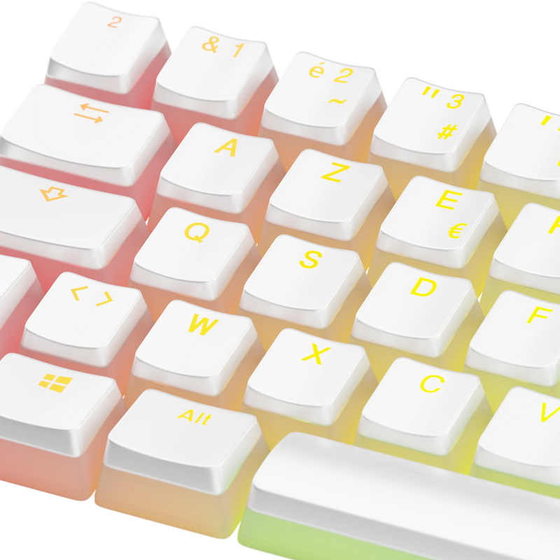 Keycaps Aura V3 White FR
