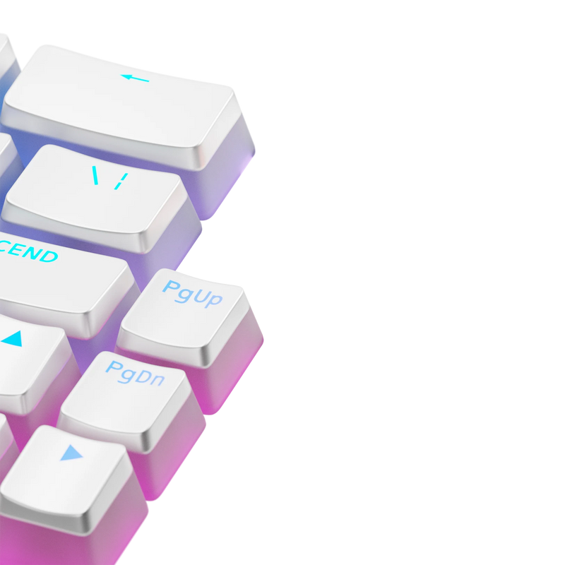 Keycaps Aura V3 White US