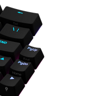 Keycaps Backlit Black US