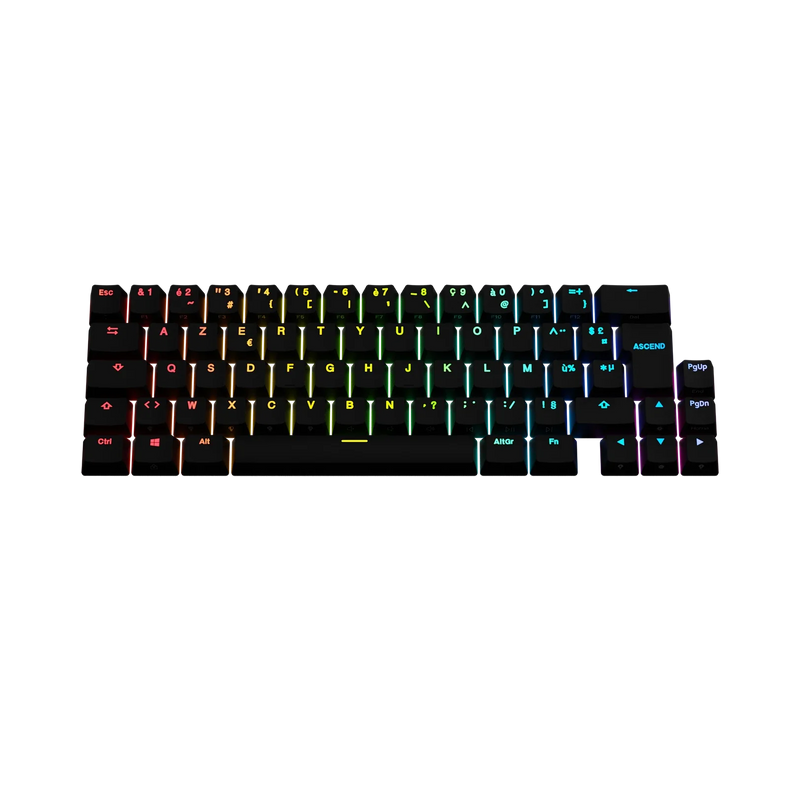Keycaps Backlit Black FR