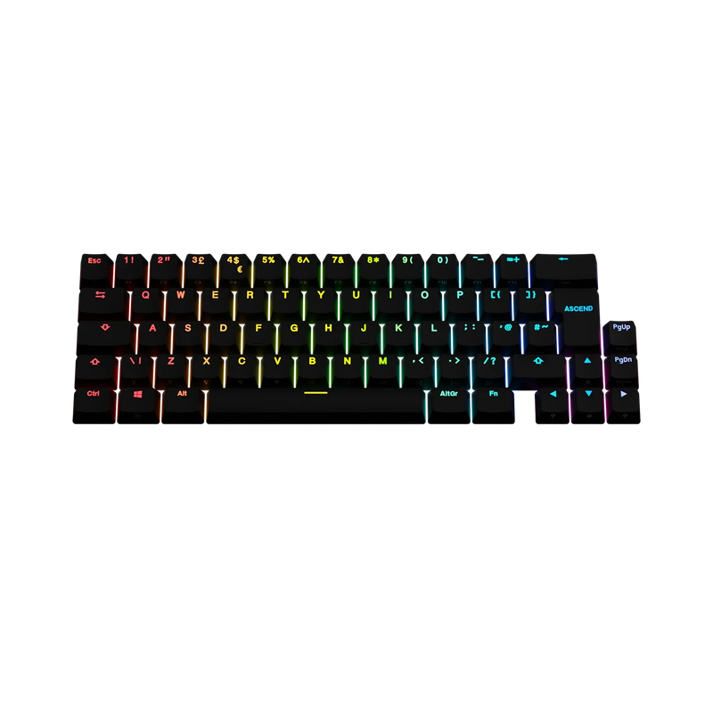 Keycaps Backlit Black UK
