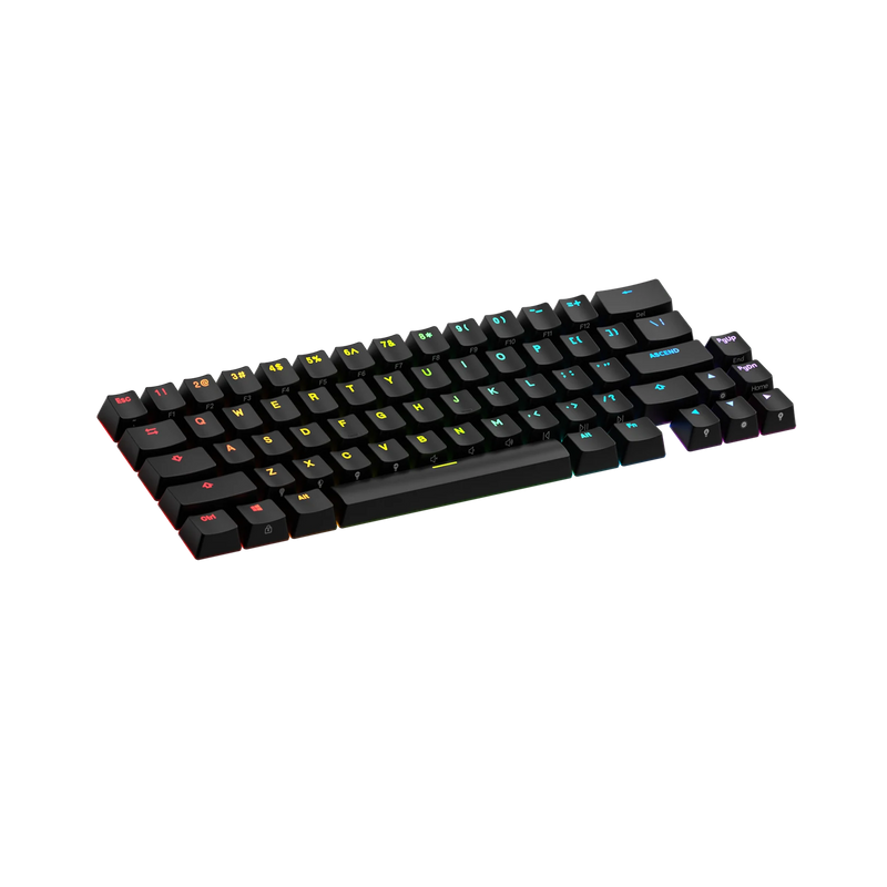 Keycaps Backlit Black US