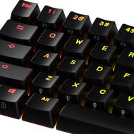 Keycaps Backlit Black US