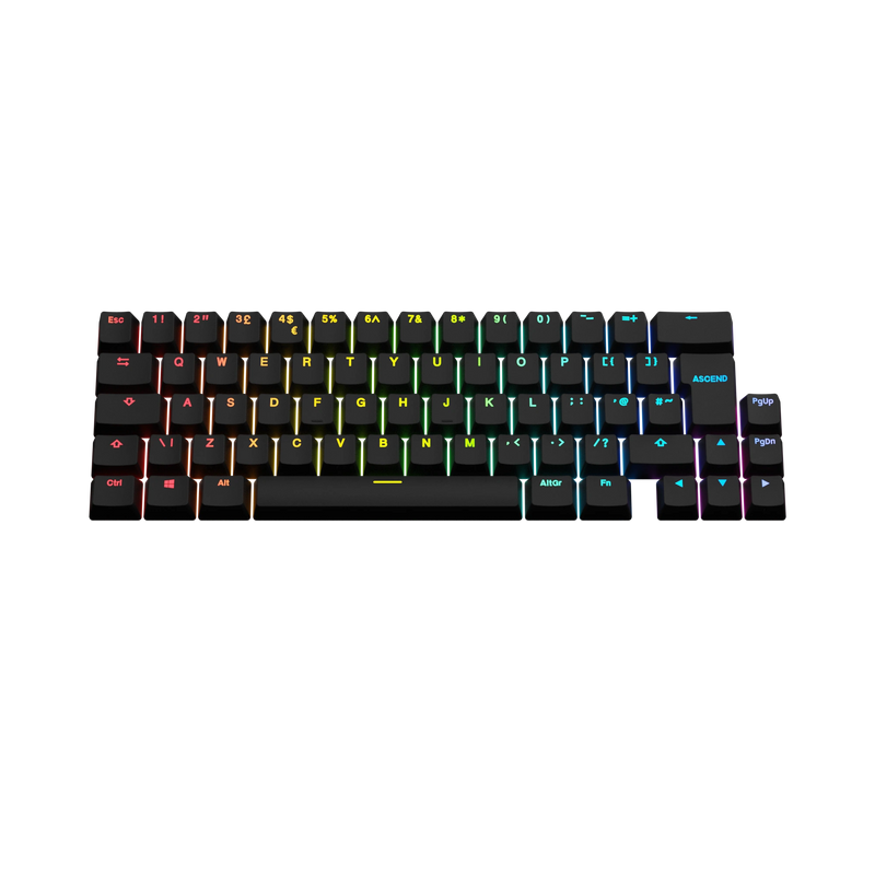 Keycaps Backlit Black UK