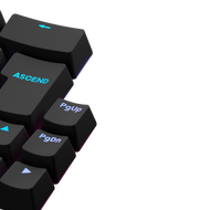 Keycaps Backlit Black UK