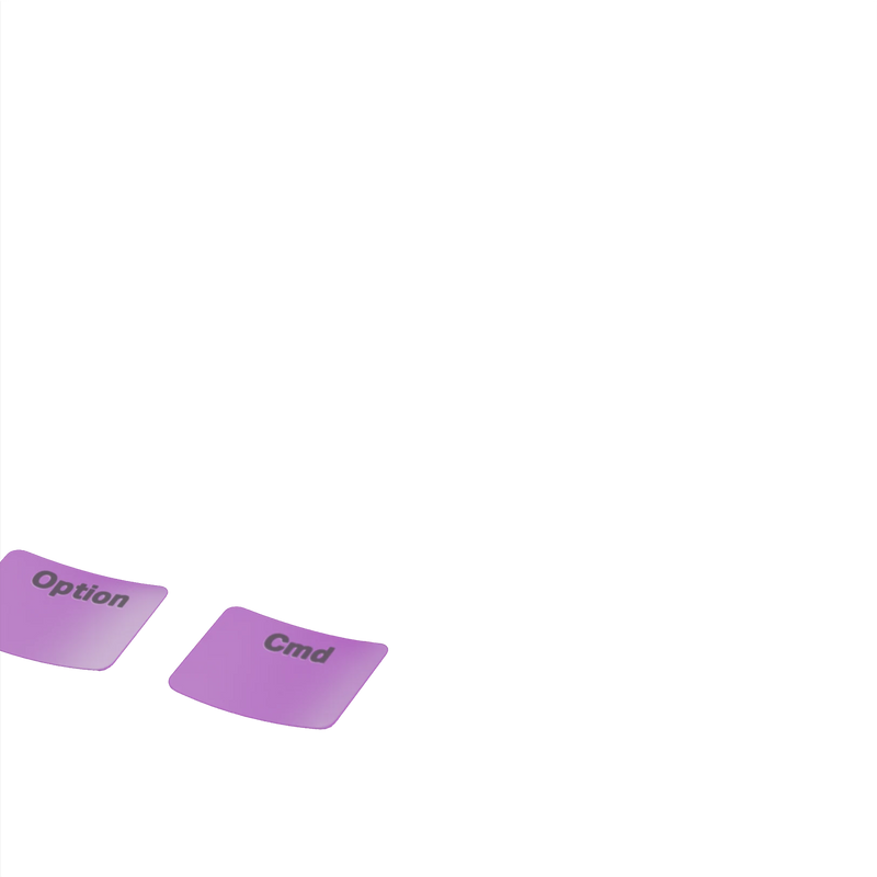 Keycaps Basics Epic Purple US