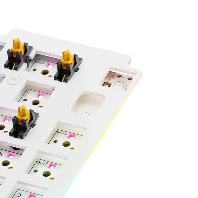 GMMK 3 Switch Plate 65% FR4 White ANSI