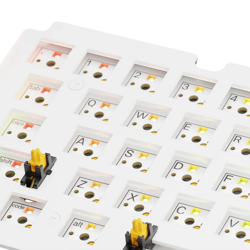 GMMK 3 Switch Plate 65% FR4 White ANSI