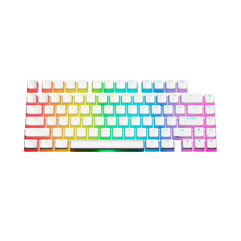 Keycaps Aura V3 White US
