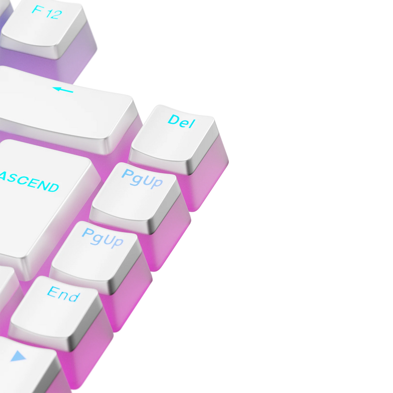 Keycaps Aura V3 White FR