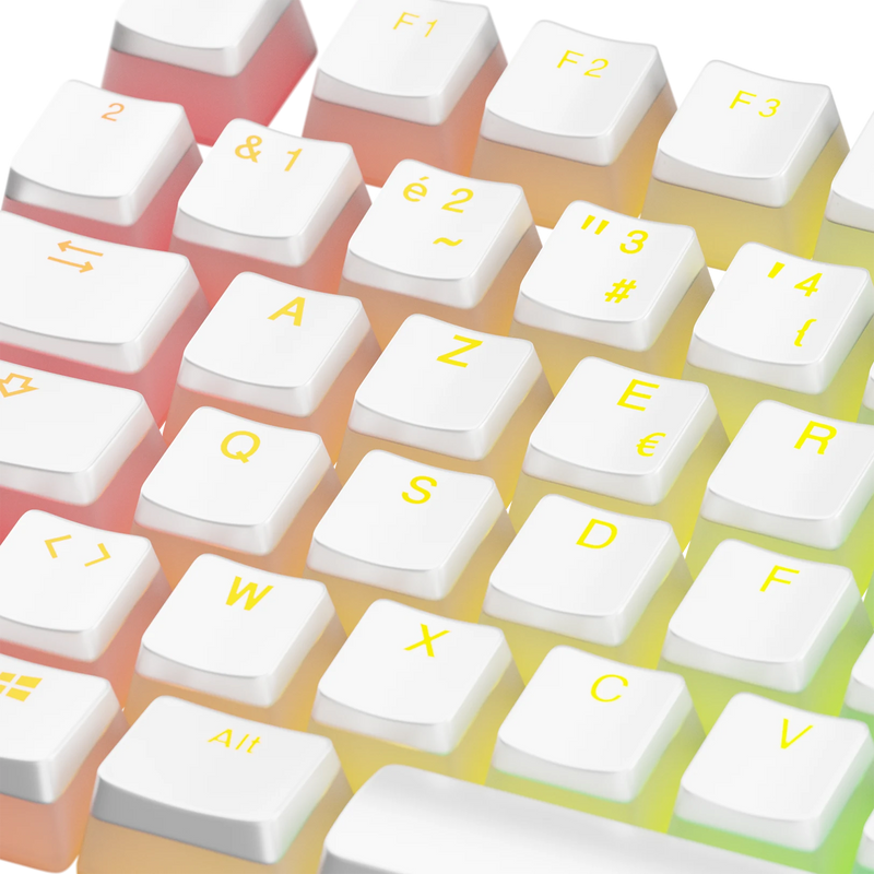 Keycaps Aura V3 White FR