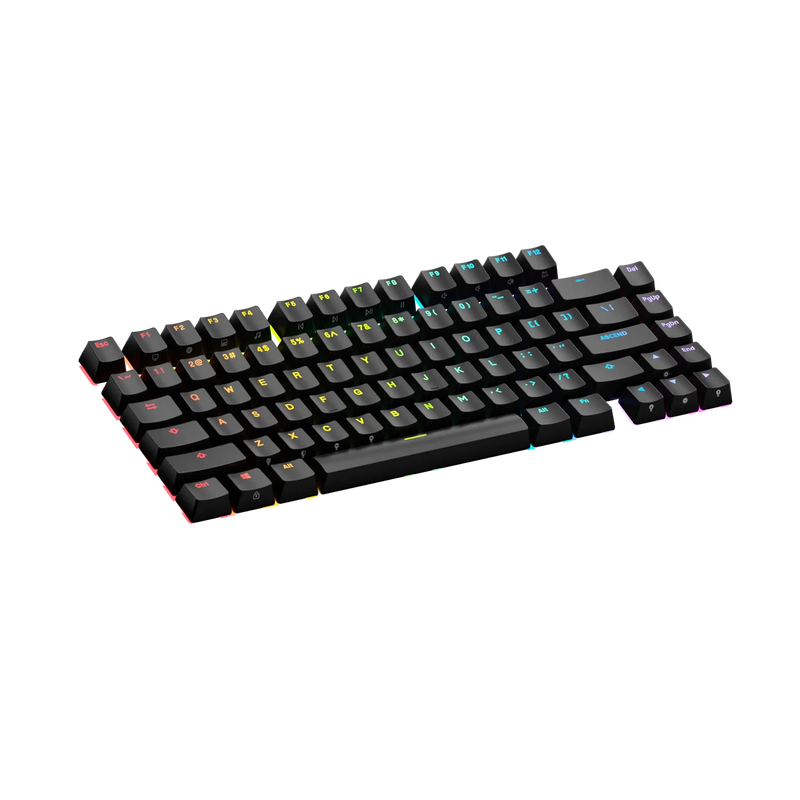 Keycaps Backlit Black US