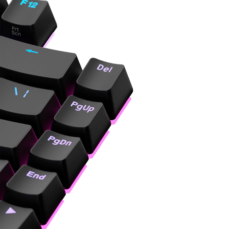 Keycaps Backlit Black US