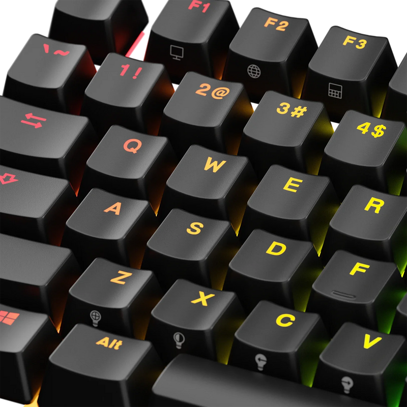 Keycaps Backlit Black US