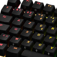 Keycaps Backlit Black FR