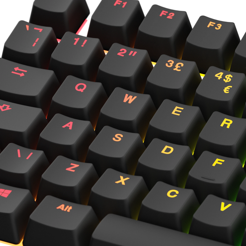 Keycaps Backlit Black UK