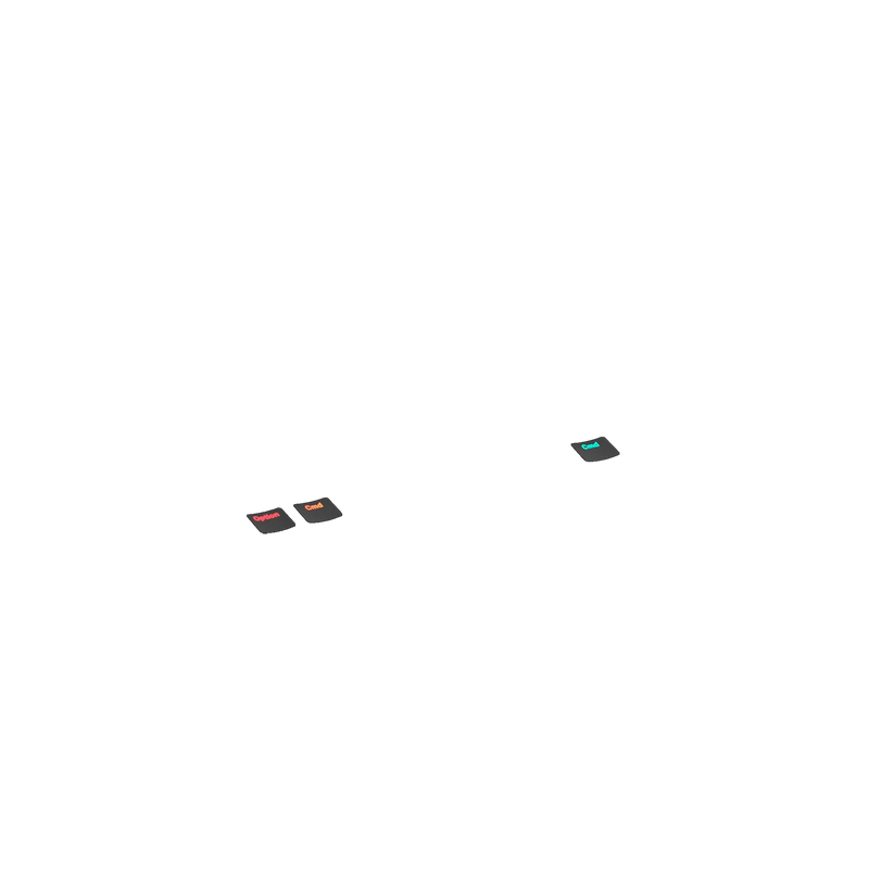 Keycaps Backlit Black US