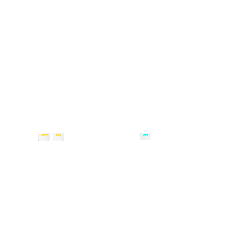 Keycaps Aura V3 White FR