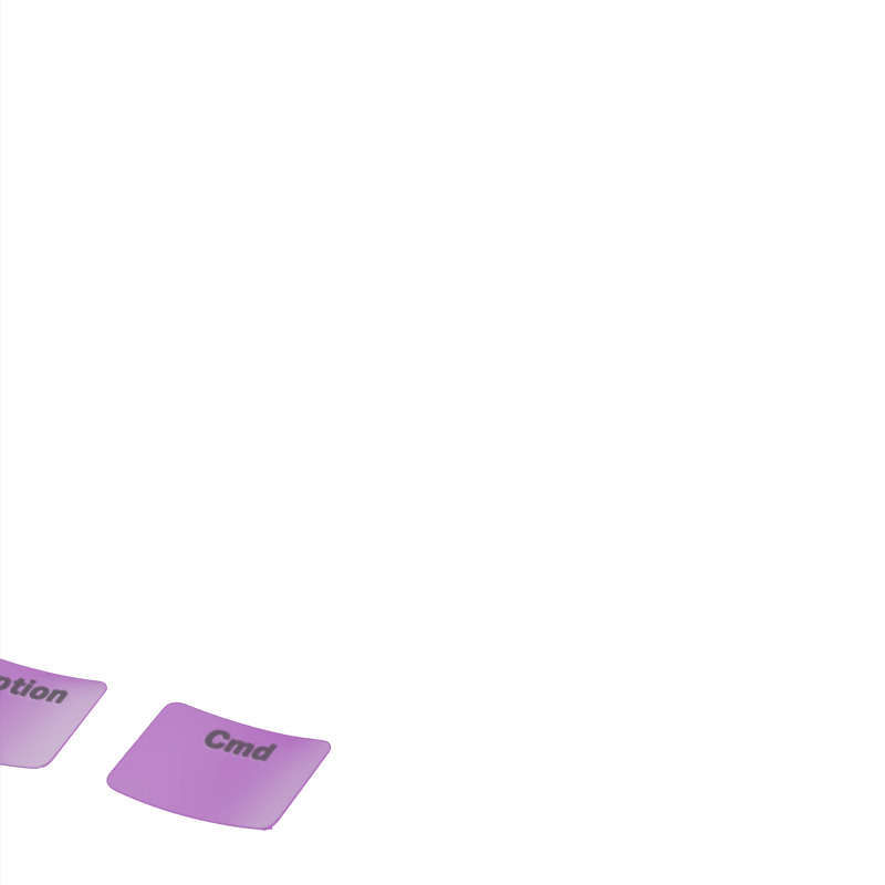 Keycaps Basics Epic Purple US