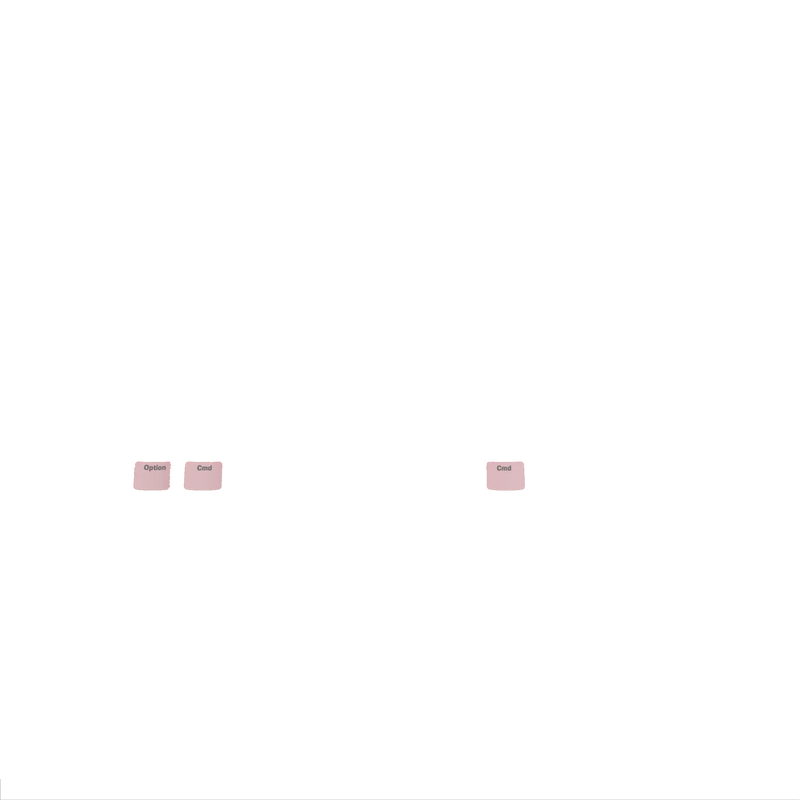 Keycaps Basics Potion Pink US