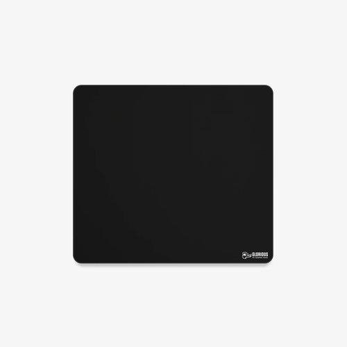 Stitched Cloth Mousepad XL Heavy in Black top view